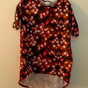 XXS Polka Dot LuLaRoe Irma Tunic Top - NWT